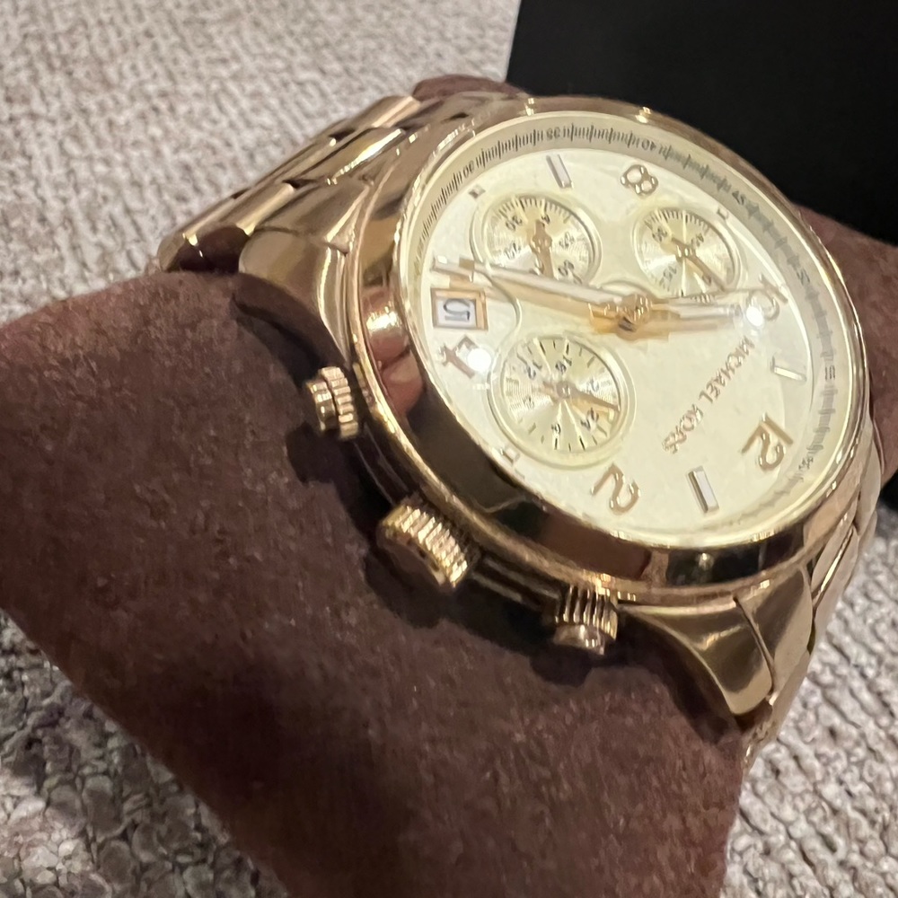 Runway Gold-Tone Watch. Michael Kors